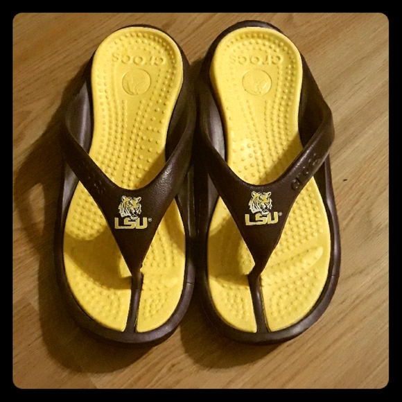 lsu crocs